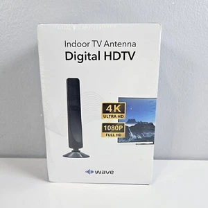 Wave Max Antenna TV da Interno 4K Ultra HD Booster Segnale 1080p Nuova con scatola - Foto 1 di 3