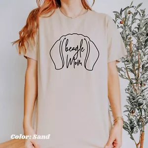 Beagle Dog Mom T-Shirt Pet Beagle Mama Owner Lover Gift Mother's Day Tee Shirt - Picture 1 of 6