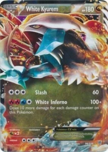 White Kyurem EX 96/135 Ultra Rare Plasma Storm Pokemon TCG nm - Picture 1 of 2