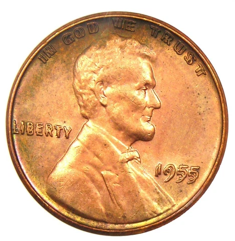 1955 Doubled Die Obverse Lincoln Cent 1C DDO - ANACS Uncirculated Detail UNC MS Cover
