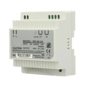 DR-60-24 60W 24V alimentatore din-rail con uscita alimentatore commutabile AC/DC - Foto 1 di 1