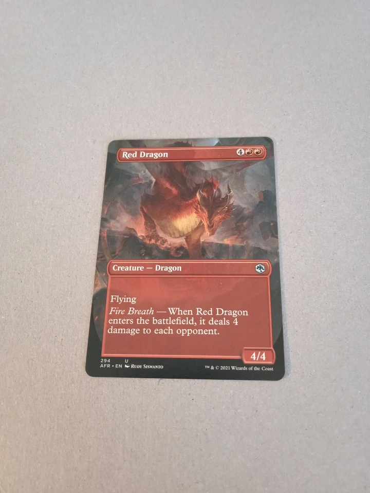 1x D&D Forgotten Realms Red Dragon Fullart NM/M Magic The Gathering Mtg - Bild 1 von 1