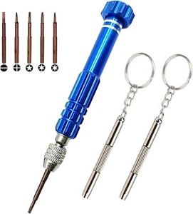 Eyeglass Repair Kit, 5-in-1 Multifunctional Precision Screwdriver Set, Keychain - Picture 1 of 6