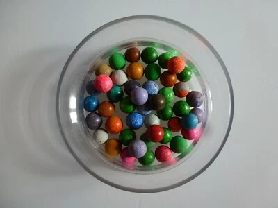 LOT N° 3 DE 45 BILLES ANCIENNES TERRE JOUET ANCIEN JEU ENFANT ECOLE RECREATION - Photo 1/2