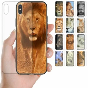 For Huawei Phone Series - Lion Theme Tempered Glass Back Cover Phone Cover #1 - Picture 1 of 13