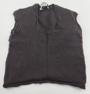 Yves Saint Laurent Rive Gauche Girls Sleeveless Scoop Neck Sweater 100% Wool 4/6 - Picture 1 of 10