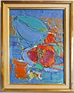 Gabriel Godard (1933-2023) Öl auf Leinwand abstrakt signiert und datiert 1958 - Bild 1 von 4