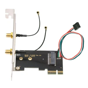 NGFF A/E-Key WiFi Card to PCI-E Express 1x Adapter for WLAN Wifi6 Wifi7 - Afbeelding 1 van 8