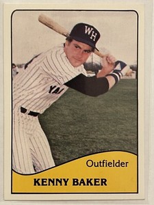 1979 TCMA West Haven Yankees Kenny Baker #12 Baseball