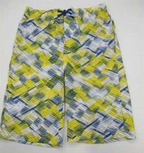 REI #SH8931 Boys Youth Swimwear Size M Yellow Blue Swimming Board Shorts - Picture 1 of 7