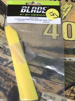 Blade BLH3716YE Hi-Performance Main Rotor Blade Set, Yellow: 130X NIP USA Shipp - Image 1 of 2