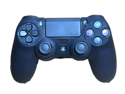 Silicone Cover For PS4 Controller Case Skin - Black - Bild 1 von 3