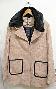 M&S Limited Edition Ladies Coat New UK14 EUR42 Detachable Collar Camel Mix - Picture 1 of 6