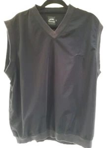 SLAZENGER GOLF WIND VEST SLEEVELESS BLACK SIZE LARGE - Picture 1 of 4