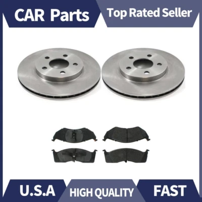 Juego completo de pastillas de freno y rotores delanteros metálicos para Dodge Neon 1998-1999 _ZA Foto 1 de 4