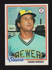 Topps #623 1978 Eduardo Rodríguez Milwaukee Brewers como nuevo - Imagen 1 de 2
