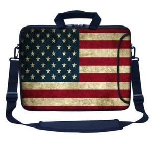 17.3" 17" Neoprene Laptop Bag Sleeve with Pocket Shoulder Strap Handle 3036 - Picture 1 of 3