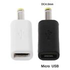 Laptop Power Connector Micro USB to for 4.0x1.7mm Power Adapter Plug for Comp