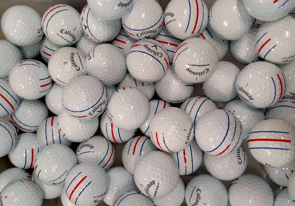 3 docenas de pelotas de golf Callaway cromadas suaves de triple pista - 4A/5A Foto 1 de 1