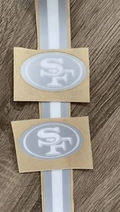 NEW SAN FRANCISCO 49ers Football MINI Helmet ICE Decals 3M HIGH QUAL - Picture 1 of 1