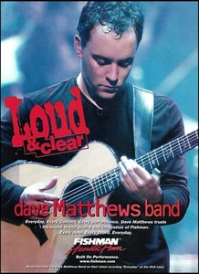 Pastilla de guitarra acústica Dave Matthews Signature Taylor impresión publicitaria - Imagen 1 de 3