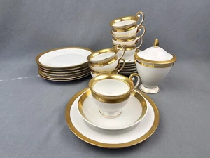 Fürstenberg Empire Stil Kaffeeservice 6P 19tlg Gold - Bild 1 von 19