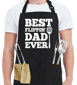 Funny Grilling Aprons for Men Dad - Men’s Funny Chef Cooking BBQ Grill Apron ... - Picture 1 of 9