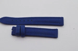 CHOPARD VINTAGE LEDER ARMBAND 15MM DORNSCHLIESSE 14MM NEU BLAU - Bild 1 von 2