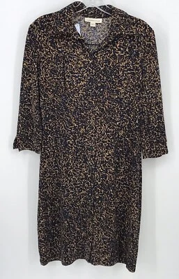 Vestido Camisa Coldwater Creek Hasta la Rodilla Botón Talla 6 Mangas 3/4 Cuello Foto 1 de 4