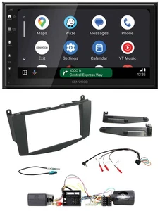 Kenwood DAB Bluetooth USB Lenkrad 2DIN Autoradio für Mercedes C W204 Aktivsystem - Bild 1 von 11