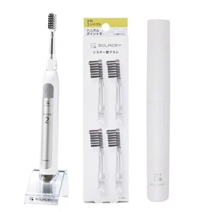 SOLADEY RHYTHM 2 Ice Blue Electric Toothbrush, Replacement Brushes, Case set - Picture 1 of 6