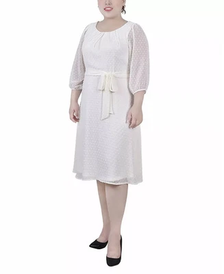 NY Collection Women's Plus Sz Dress 1X Size Medium Grey Heather - Image 1 of 3