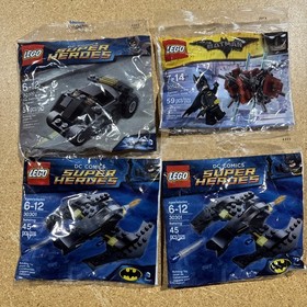 LEGO DC Batman Tumbler 30300, Phantom Zone 30522, Batwing 30301 X 2 Set