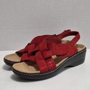 Clarks MERLIAH ECHO Red Interest donna taglia 11M - Foto 1 di 10