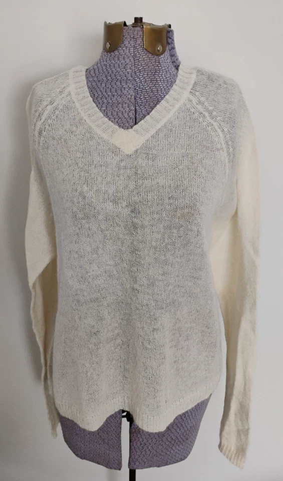 Suéter De Colección Años 90 The Limited Mohair VER A Través Peso Pluma M/L Grunge Y2K Foto 1 de 4