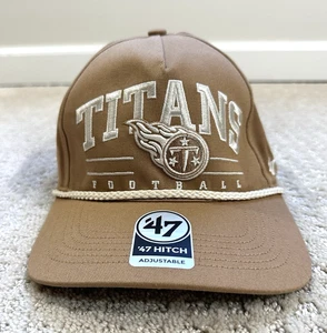 Tennessee Titans Hat Cap '47 Hitch Roscoe Rope Snapback Adjustable Camel Brown - Picture 1 of 8
