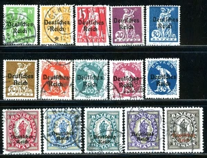 Stamps Bavaria, Scott # 256-270 used - Picture 1 of 1