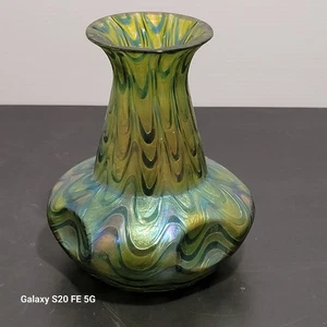 Vase Loetz Glass Verre Irisée Ancien Cristal - Imagen 1 de 16