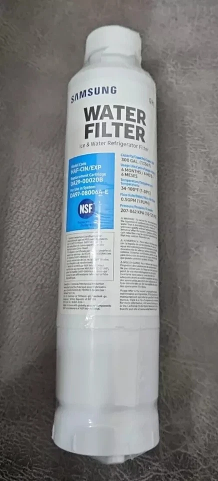 Samsung HAF-CIN/EXP Refrigerator Water Filter - White (DA29-00020B) sealed - Image 1 of 1