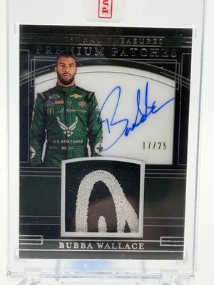 2020 Panini National Treasures #PPM-BW Bubba Wallace Premium Patches Auto /25 - Image 1 of 2