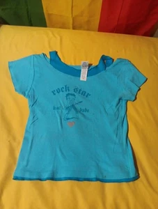 Vintage 2004 Betty Boop Youth Tee Blue Rock Star Hot Babe Sz X/L Super Rare!!!! - Picture 1 of 5