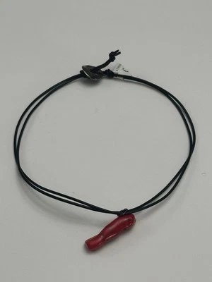 Collar Athens Protasis Natural Coral Rojo Colgante Correa de Cuero Cierre de Plata Foto 1 de 4