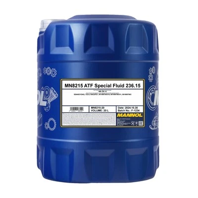 20 (1x20) Litre Mannol 8215 Atf 236.15 Huile pour Boîte à Vitesse Automatique - Photo 1/3