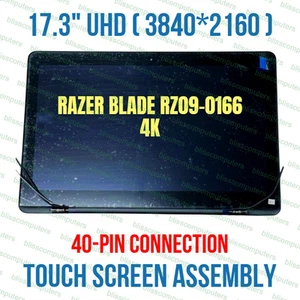 Razer Blade Pro RZ09-0166 17.3" 4K LCD Touch Screen Assembly 17SR - Afbeelding 1 van 9