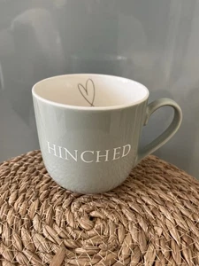 MRS HINCH Green/White ‘HINCHED' HEART Bone China Coffee Mug/Tea Cup-Tesco Home - Picture 1 of 8