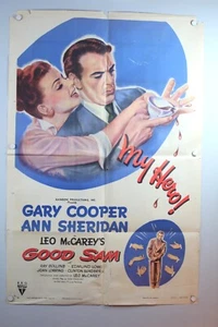 Póster original Good Sam My Hero 1948 Gary Cooper Ann Sheridan - 27x41 A5-4-16 - Imagen 1 de 10