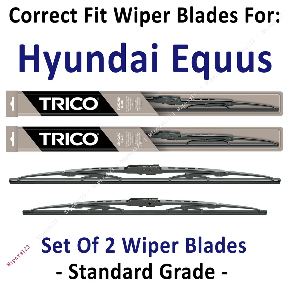 Wiper Blades 2 件装标准雨刮器 - 适合 2012 - 2016 现代 Equus - 30240/200 — 第 1/1 张图片