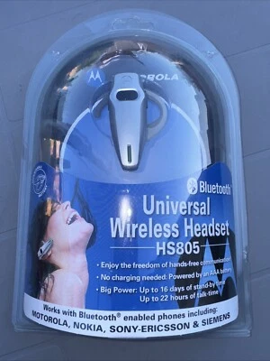 Motorola Bluetooth Universal Wireless Headset HS805 - Image 1 of 3