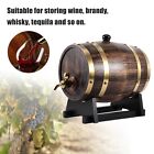 3L Retro Style Oak Wood Red Wine Brandy Whisky Barrel Keg Bucket Container AA EC