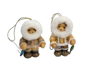 Priscilla Hillman Peluches Adornos Pesca Esquimal Par De Colección 1999 2000 - Imagen 1 de 10